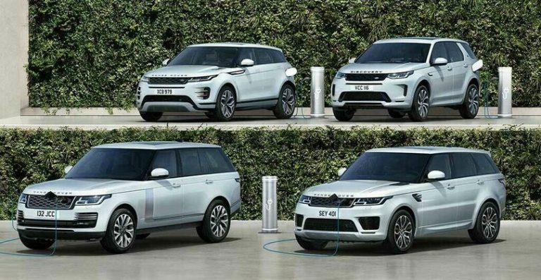 Land Rover Discovery Sport und Range Rover Evoque mit Stecker