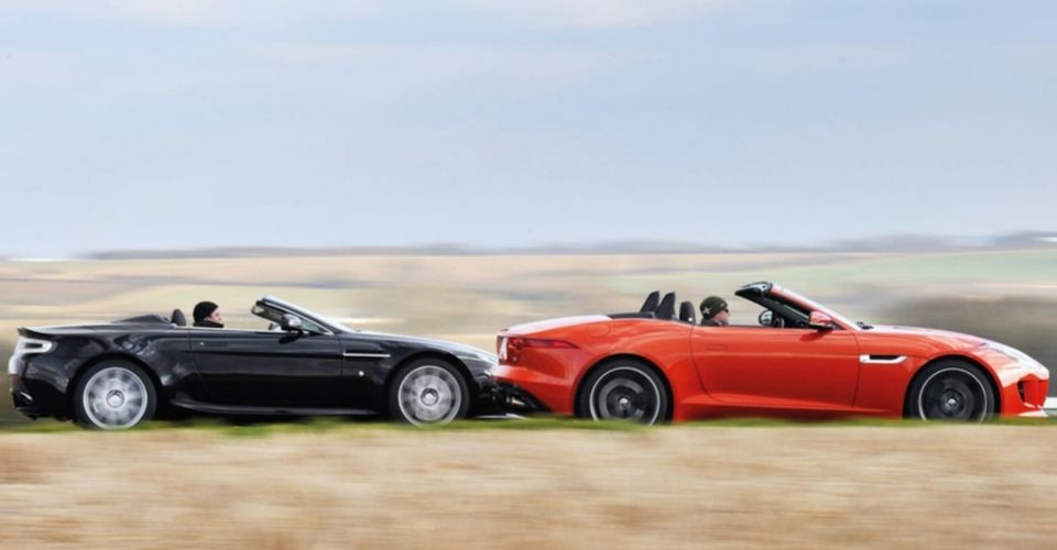 Jaguar F-Type VS Aston Martin V8 Vantage Jaguar F-Type VS Aston Martin V8 Vantage