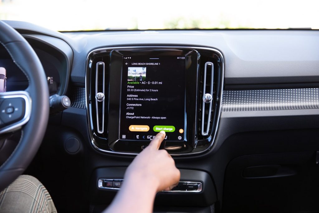Volvo Cars announces ChargePoint in-car app for its Recharge models with Google Android Auto OS