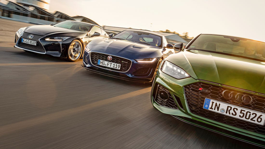 AUDI RS 5, JAGUAR F-TYPE P450, LEXUS LC 500 AUDI RS 5, JAGUAR F-TYPE P450, LEXUS LC 500