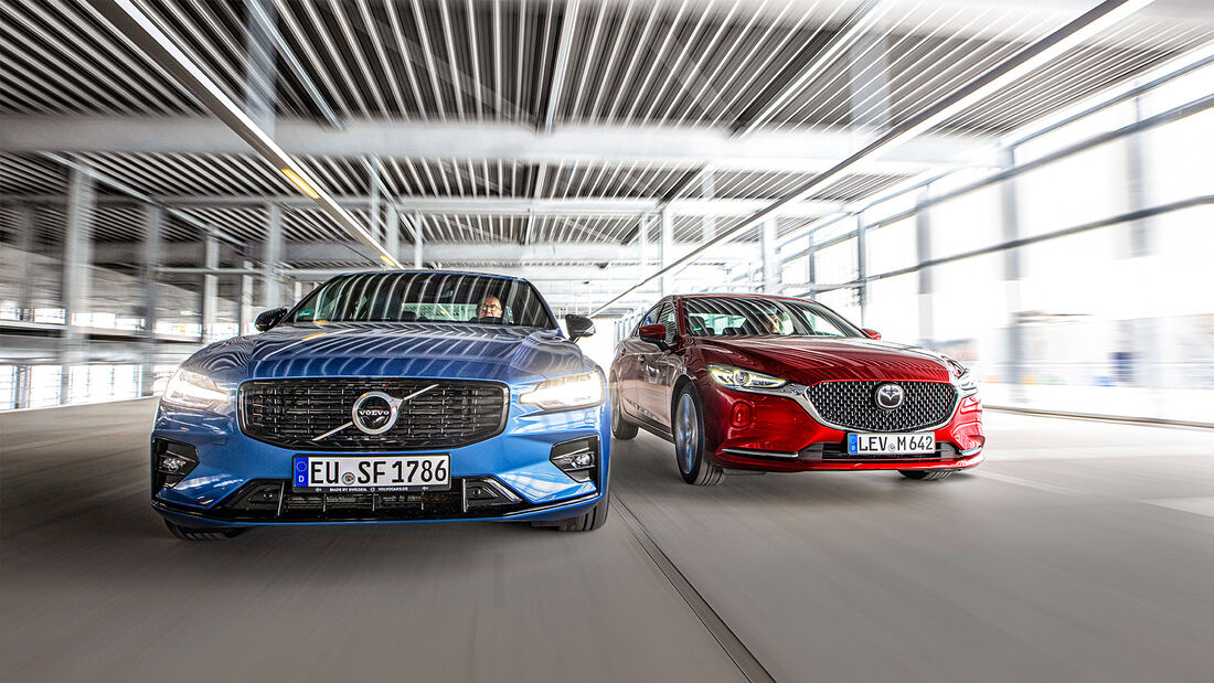 MAZDA 6 G 194 GEGEN VOLVO S60 B4 MAZDA 6 G 194 GEGEN VOLVO S60 B4