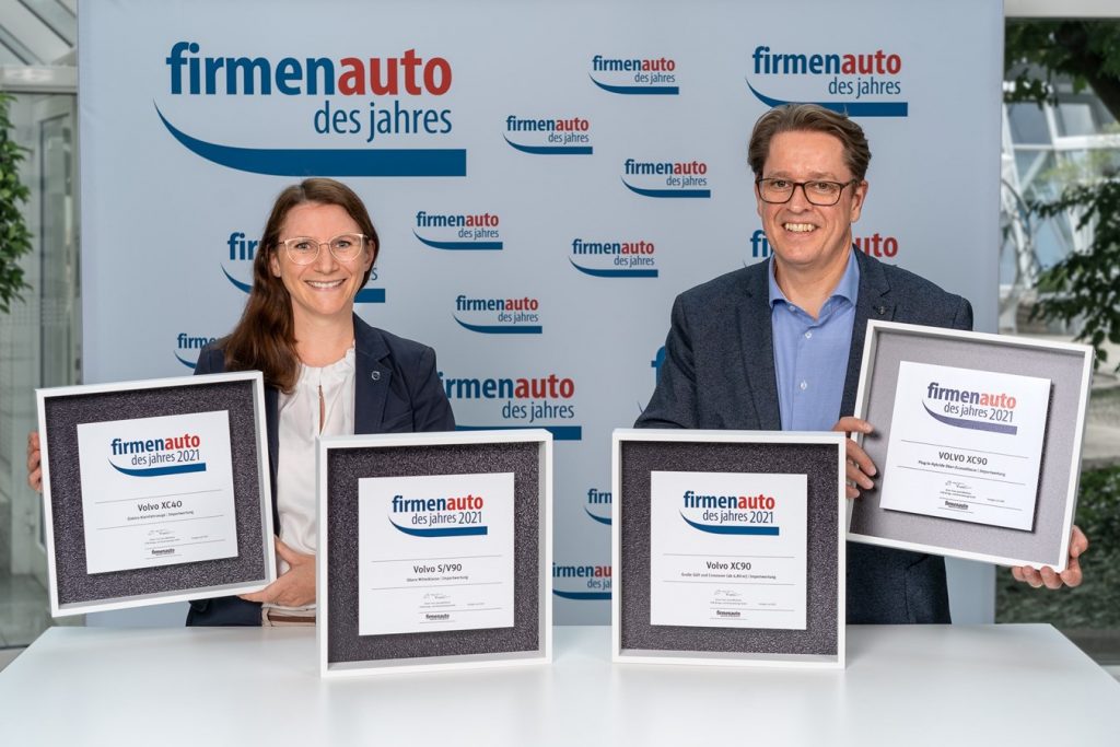 Vierfacher Klassensieg: Volvo erfolgreich beim „Firmenauto des Jahres 2021“