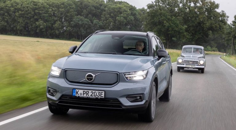 Fahrbericht Volvo PV444 und XC40 Recharge