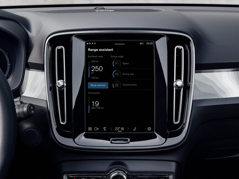 Range Assistant App zur Reichweitenoptimierung vollelektrischer Volvo Modelle