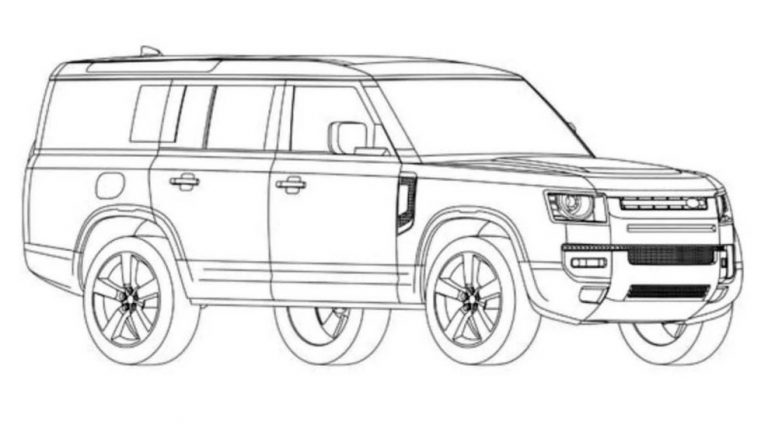 Land Rover Defender 130 (2023): Patentzeichnungen aufgetaucht