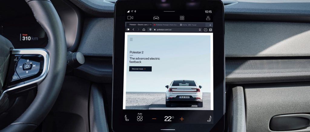 Vivaldi-Webbrowser ab sofort im Polestar 2 verfügbar