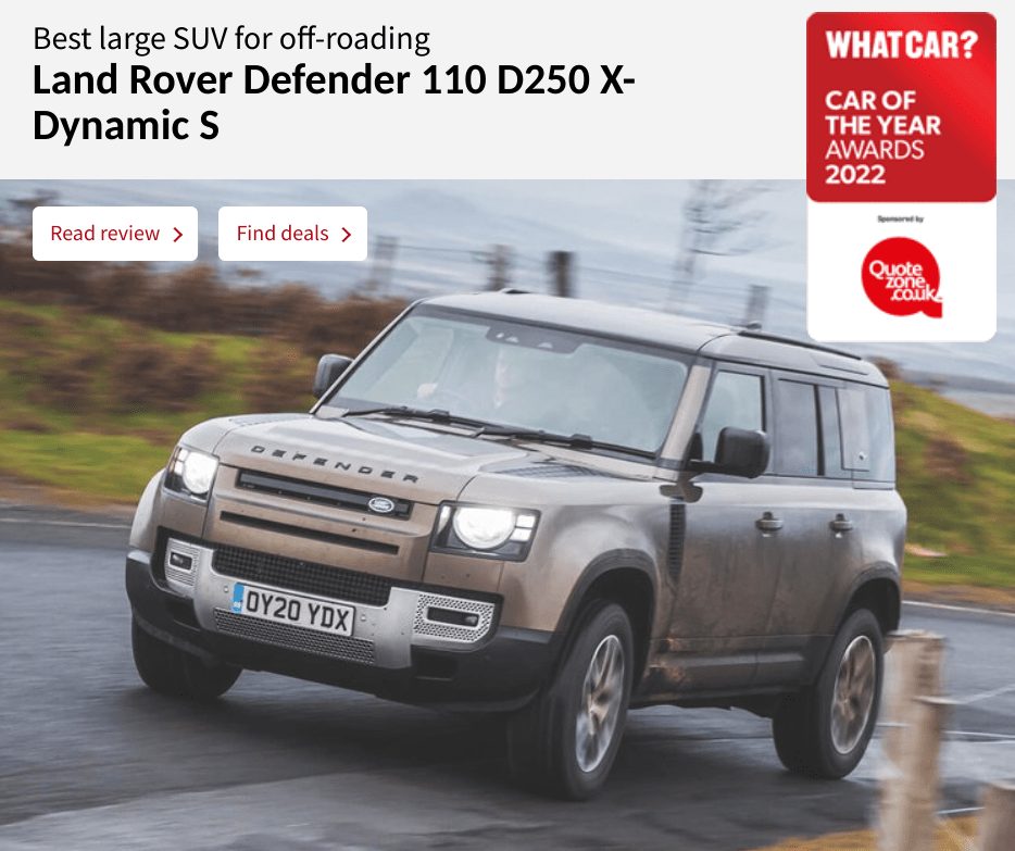 Car of the Year Awards 2022: Best large SUV for off-roading Car of the Year Awards 2022: Best large SUV for off-roading