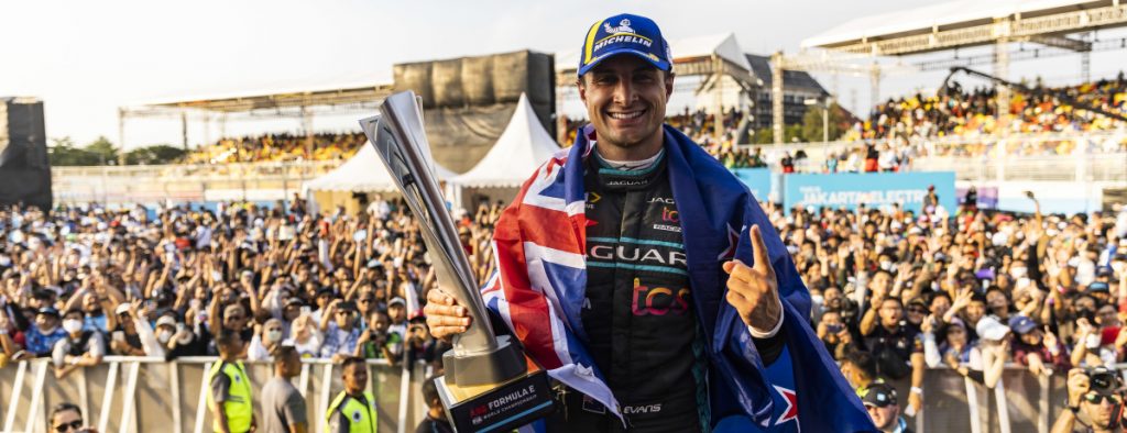 MITCH EVANS WINS INAUGURAL JAKARTA E-PRIX FOR JAGUAR TCS RACING