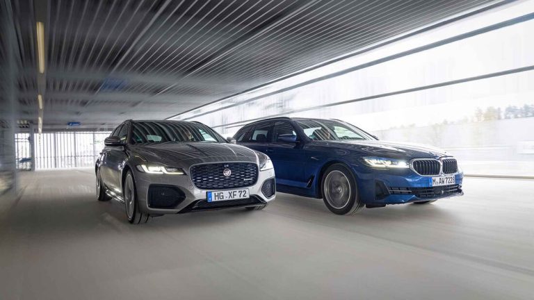 BMW 520D TOURING GEGEN JAGUAR XF SPORTBRAKE D200