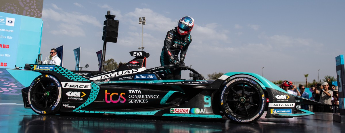 PODIUMSPLATZ UND DOPPELTE PUNKTEAUSBEUTE FÜR JAGUAR TCS RACING IN MAROKKO PODIUMSPLATZ UND DOPPELTE PUNKTEAUSBEUTE FÜR JAGUAR TCS RACING IN MAROKKO