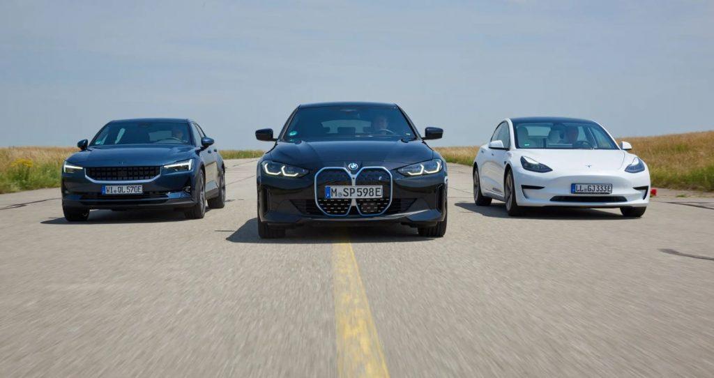 BMW i4, Polestar 2, Tesla Model 3 – wer gewinnt?