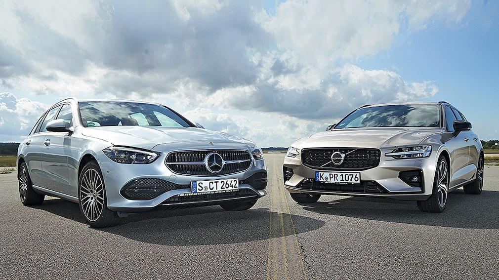Mercedes C 220 T, Volvo V60 B4: Kombi, Test, Motor, Preis Mercedes C 220 T, Volvo V60 B4: Kombi, Test, Motor, Preis