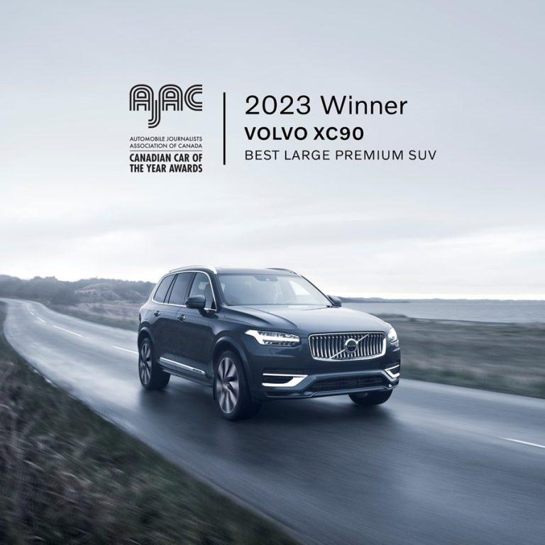 Volvo XC90 named Best Large Premium Utility Vehicle in Canada for 2023