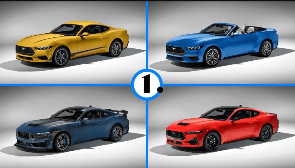 Der Ford Mustang zeigt sich in allen 12 Farben
