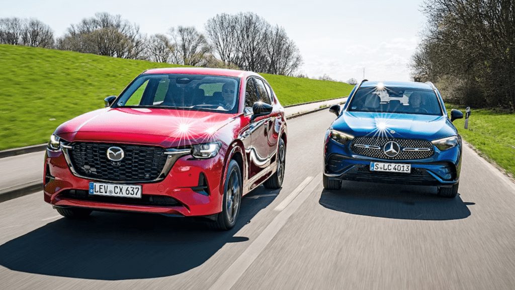 Mazda CX-60 und Mercedes GLC: Diesel-SUV im Test