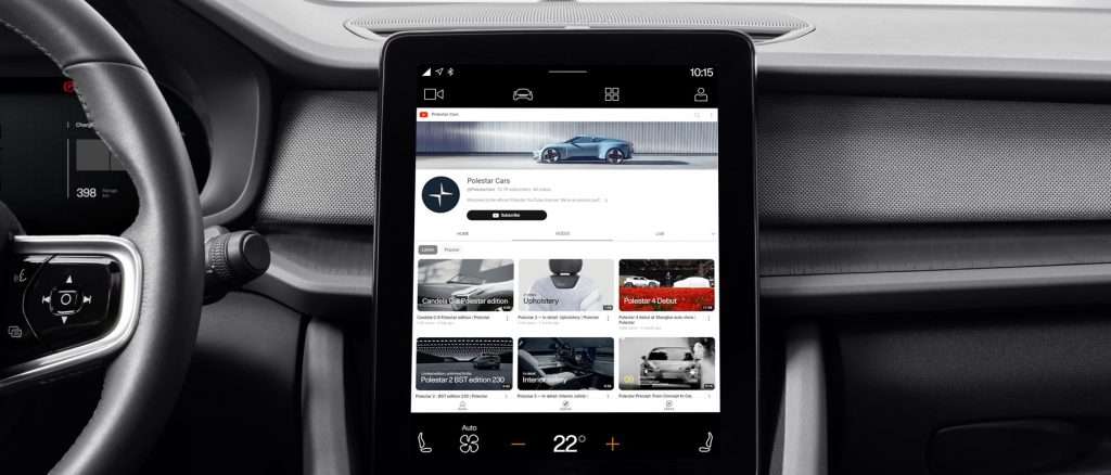 Polestar 2 jetzt mit YouTube und Erweiterungen für den Range Assistant und Apple CarPlay