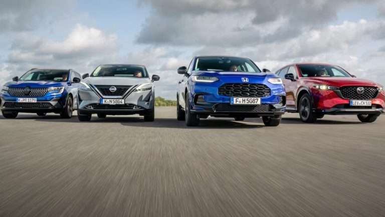 Hybrid-SUV im Test: Mazda CX-5, Honda ZR-V, Renault Austral, Nissan Qashqai