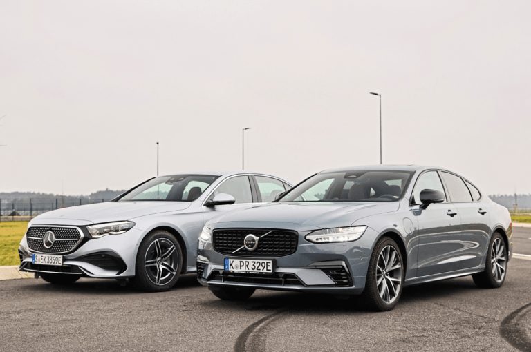 Mercedes E 400 e 4Matic, Volvo S90 Recharge T8 AWD: Test