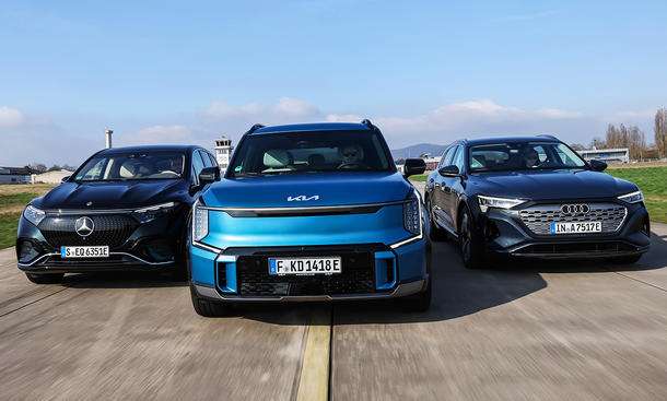 Audi Q8 e-tron/Kia EV9/Mercedes EQS SUV: Vergleichstest Audi Q8 e-tron/Kia EV9/Mercedes EQS SUV: Vergleichstest