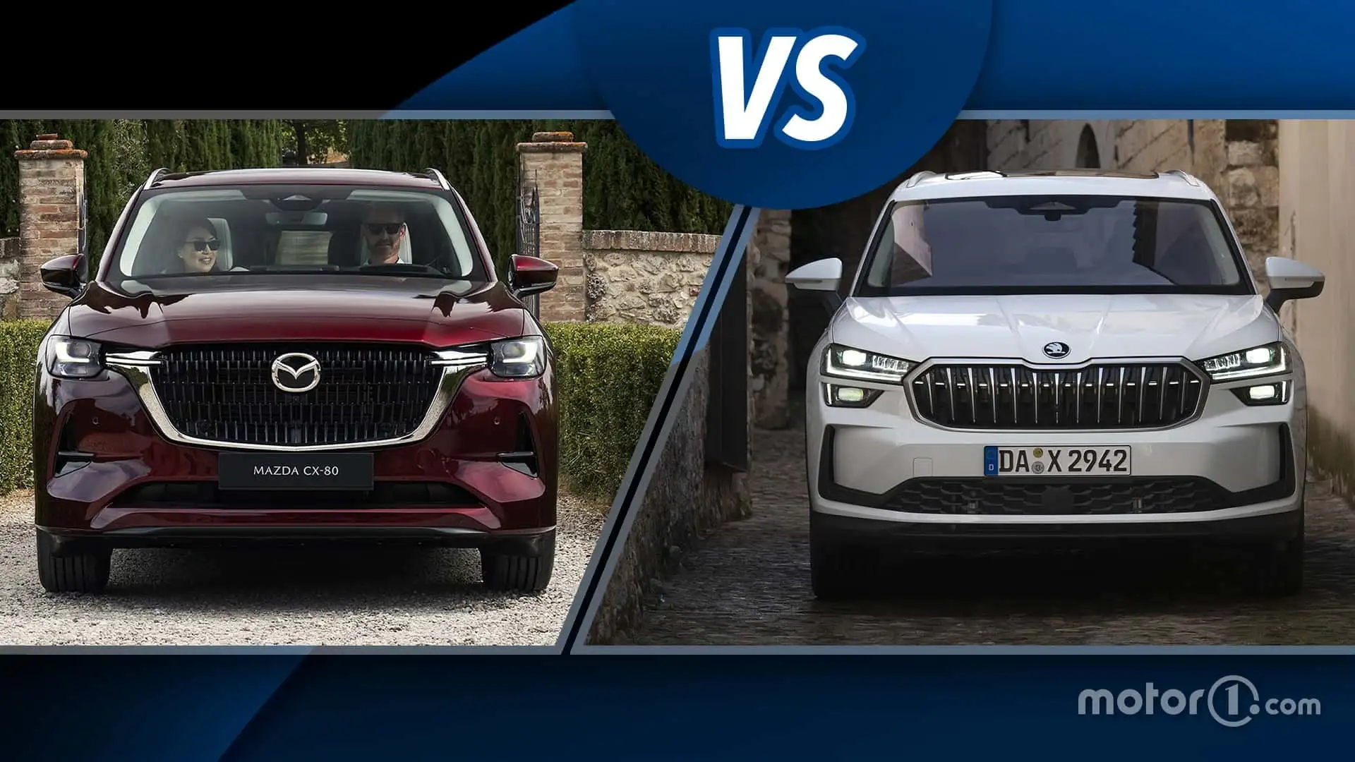 Mazda CX-80 vs. Skoda Kodiaq: Große Familien-SUV im Vergleich Mazda CX-80 vs. Skoda Kodiaq: Große Familien-SUV im Vergleich