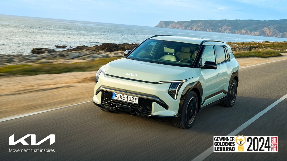 „Goldenes Lenkrad 2024“ für Kia EV3 „Goldenes Lenkrad 2024“ für Kia EV3