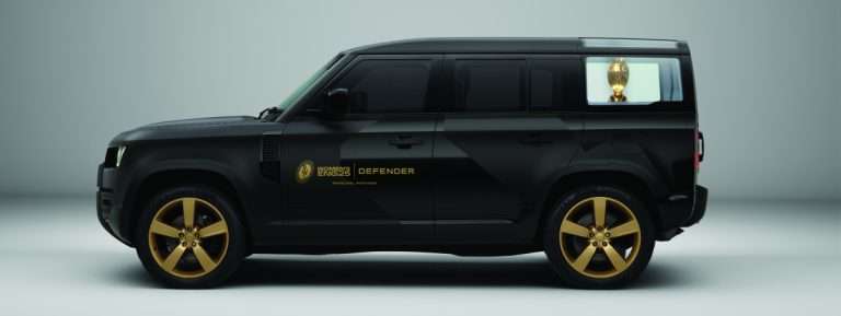 100 DAYS TO GO: CUSTOM DEFENDER CARRIES OFFICIAL TROPHY FOR WOMEN’S RUGBY WORLD CUP COUNTDOWN