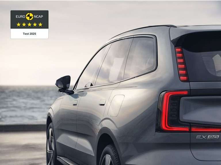 VOLVO EX90 MIT HÖCHSTWERTUNG BEI EURO NCAP