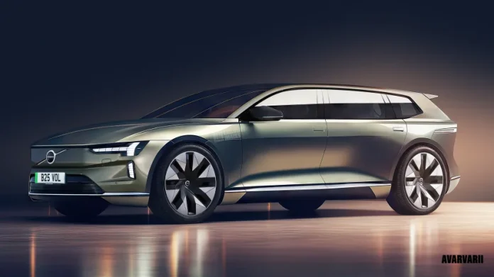 Volvo electric estate render (new watermark()